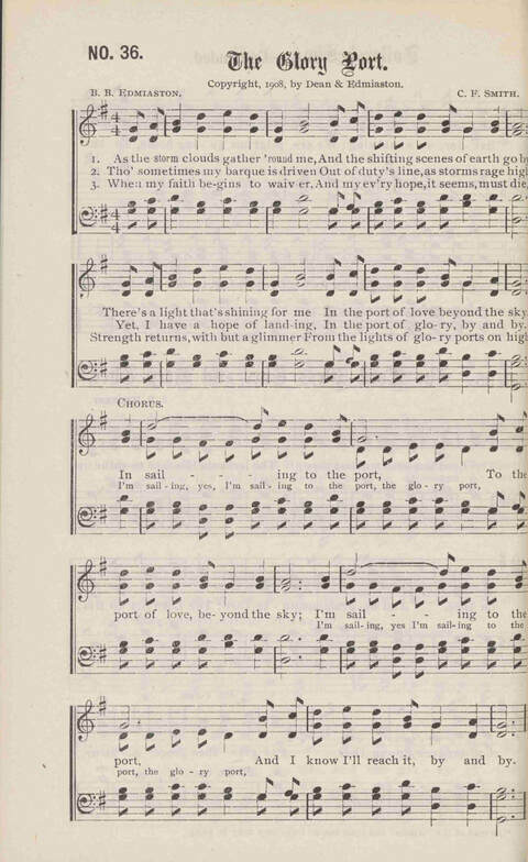 Crowning Carols: a superior collection of Sacred songs for the Church, Sunday school, singing class, singing convention, etc. page 38