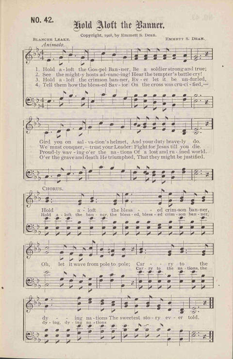 Crowning Carols: a superior collection of Sacred songs for the Church, Sunday school, singing class, singing convention, etc. page 45