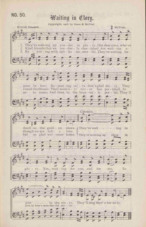 Crowning Carols: a superior collection of Sacred songs for the Church, Sunday school, singing class, singing convention, etc. page 53