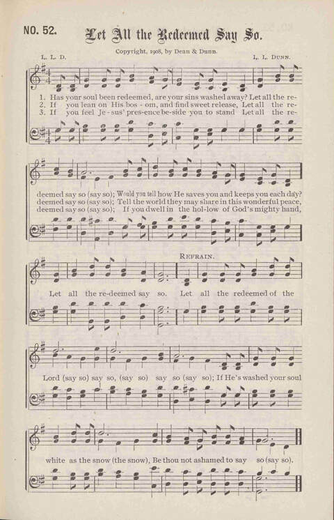 Crowning Carols: a superior collection of Sacred songs for the Church, Sunday school, singing class, singing convention, etc. page 55