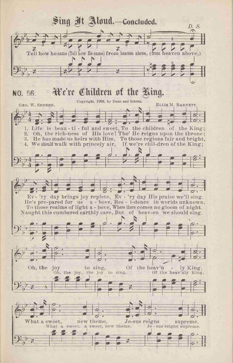 Crowning Carols: a superior collection of Sacred songs for the Church, Sunday school, singing class, singing convention, etc. page 59