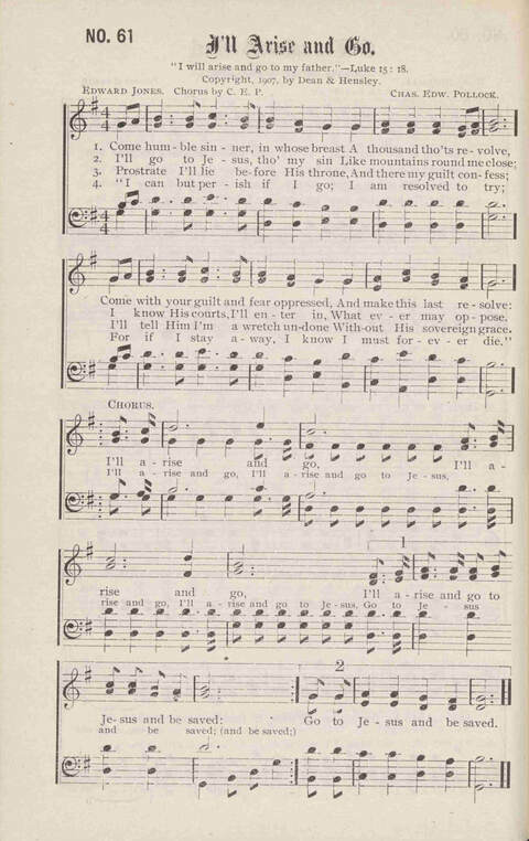 Crowning Carols: a superior collection of Sacred songs for the Church, Sunday school, singing class, singing convention, etc. page 64