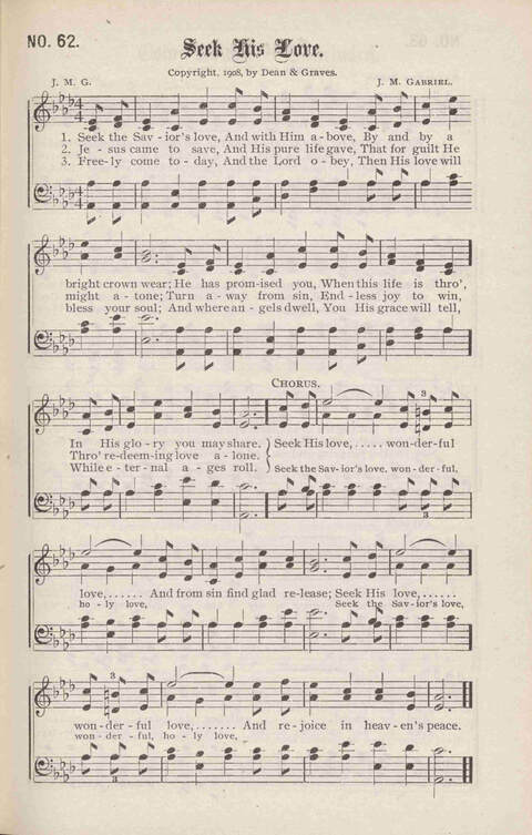 Crowning Carols: a superior collection of Sacred songs for the Church, Sunday school, singing class, singing convention, etc. page 65