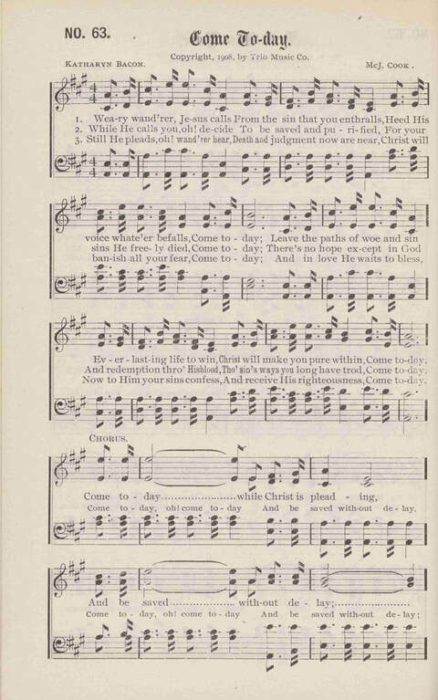 Crowning Carols: a superior collection of Sacred songs for the Church, Sunday school, singing class, singing convention, etc. page 66
