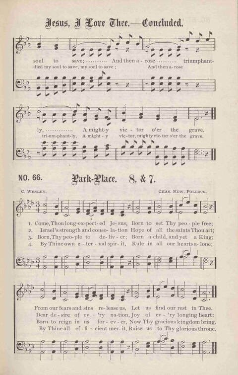 Crowning Carols: a superior collection of Sacred songs for the Church, Sunday school, singing class, singing convention, etc. page 69
