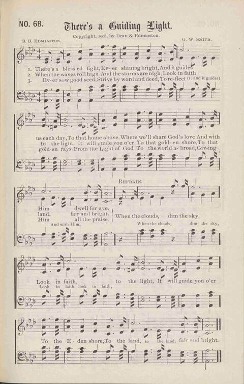 Crowning Carols: a superior collection of Sacred songs for the Church, Sunday school, singing class, singing convention, etc. page 71