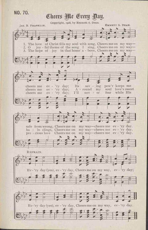 Crowning Carols: a superior collection of Sacred songs for the Church, Sunday school, singing class, singing convention, etc. page 73