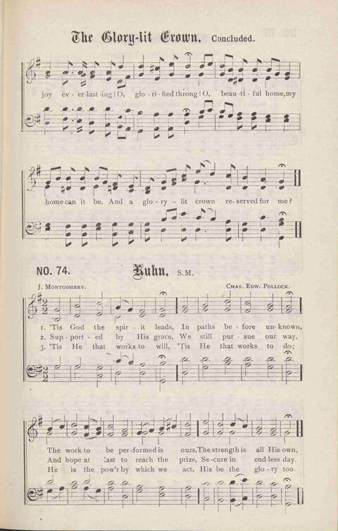Crowning Carols: a superior collection of Sacred songs for the Church, Sunday school, singing class, singing convention, etc. page 77