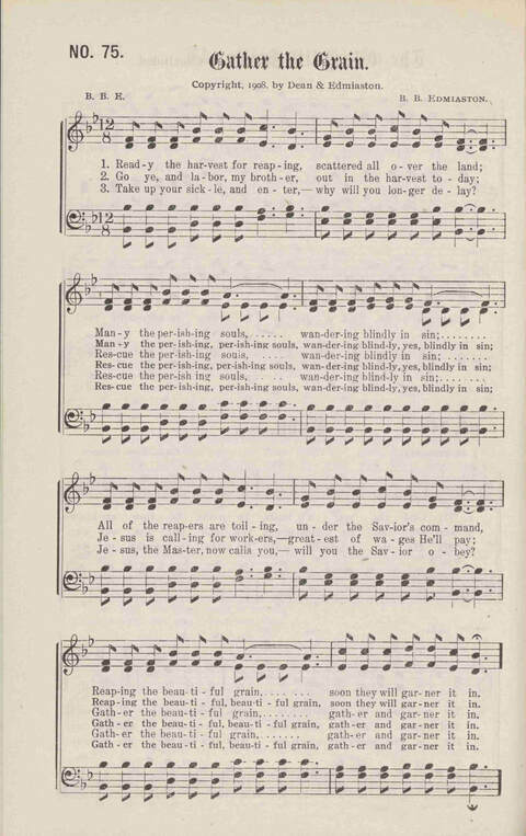 Crowning Carols: a superior collection of Sacred songs for the Church, Sunday school, singing class, singing convention, etc. page 78