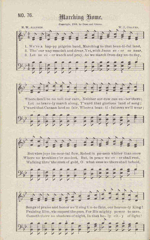 Crowning Carols: a superior collection of Sacred songs for the Church, Sunday school, singing class, singing convention, etc. page 80