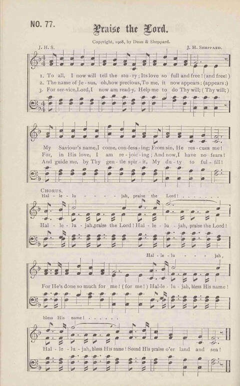Crowning Carols: a superior collection of Sacred songs for the Church, Sunday school, singing class, singing convention, etc. page 82
