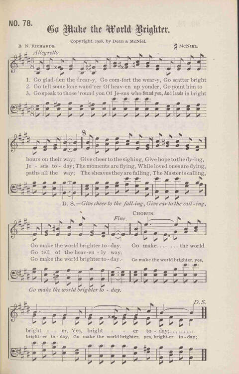 Crowning Carols: a superior collection of Sacred songs for the Church, Sunday school, singing class, singing convention, etc. page 83