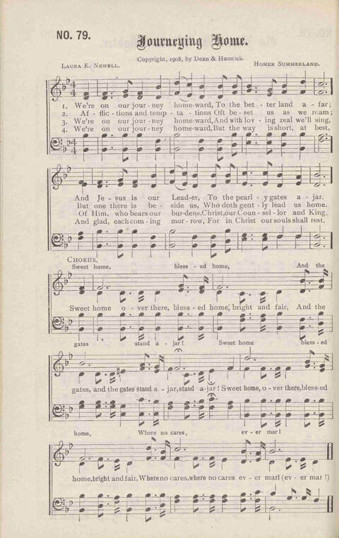 Crowning Carols: a superior collection of Sacred songs for the Church, Sunday school, singing class, singing convention, etc. page 84