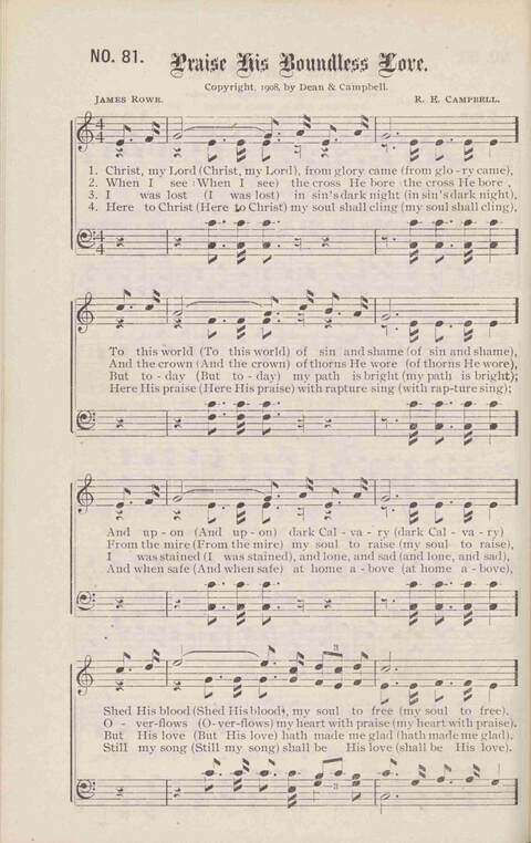 Crowning Carols: a superior collection of Sacred songs for the Church, Sunday school, singing class, singing convention, etc. page 86