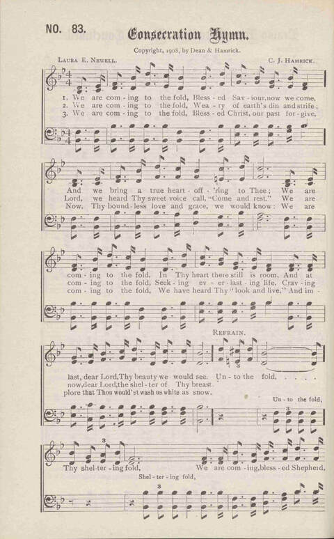 Crowning Carols: a superior collection of Sacred songs for the Church, Sunday school, singing class, singing convention, etc. page 88
