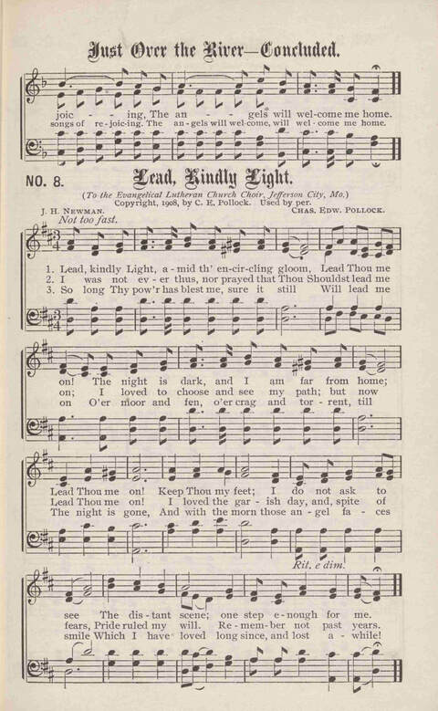 Crowning Carols: a superior collection of Sacred songs for the Church, Sunday school, singing class, singing convention, etc. page 9