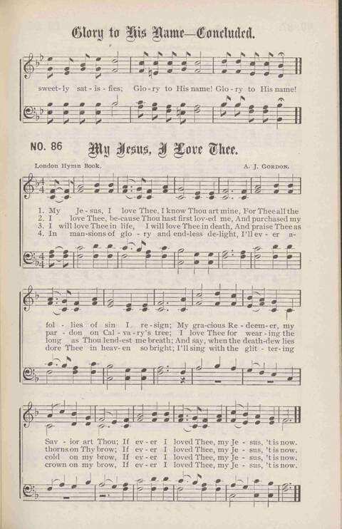 Crowning Carols: a superior collection of Sacred songs for the Church, Sunday school, singing class, singing convention, etc. page 91