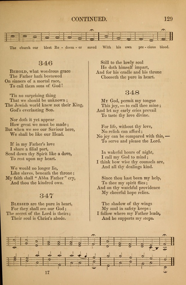 Church Choral-Book: containing tunes and hymns for congregational singing, and adapted to choirs and social worship page 129
