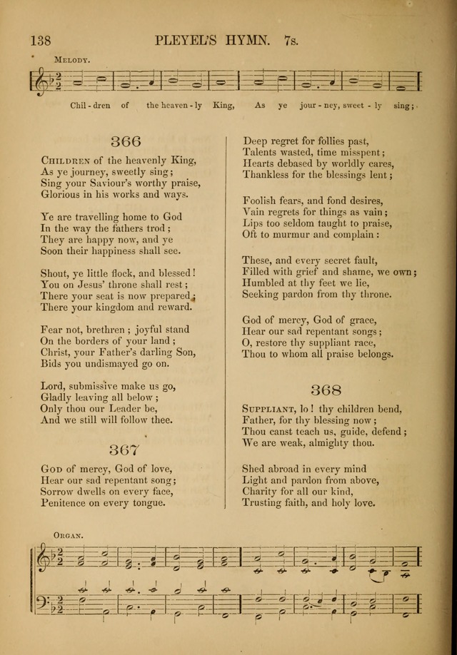 Church Choral-Book: containing tunes and hymns for congregational singing, and adapted to choirs and social worship page 138