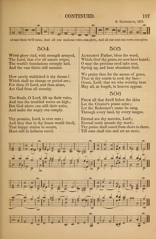 Church Choral-Book: containing tunes and hymns for congregational singing, and adapted to choirs and social worship page 197
