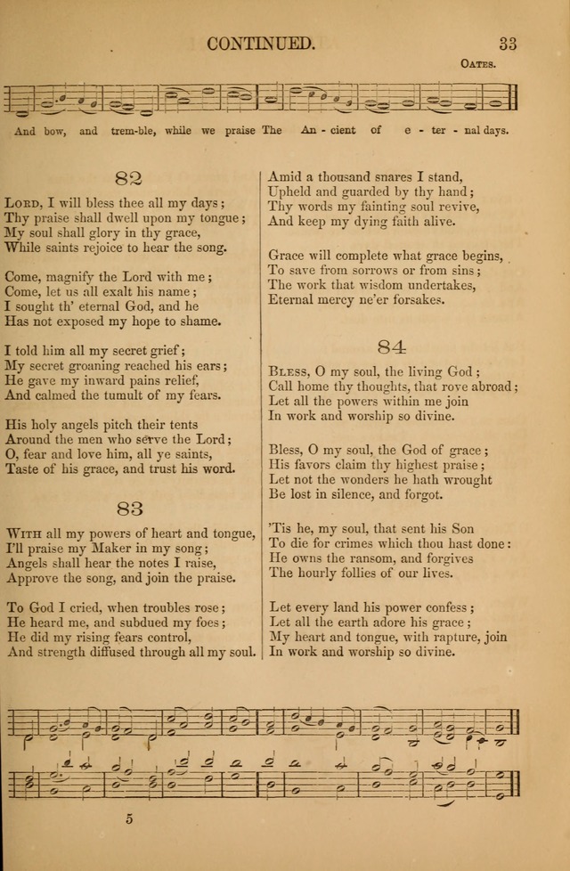 Church Choral-Book: containing tunes and hymns for congregational singing, and adapted to choirs and social worship page 33