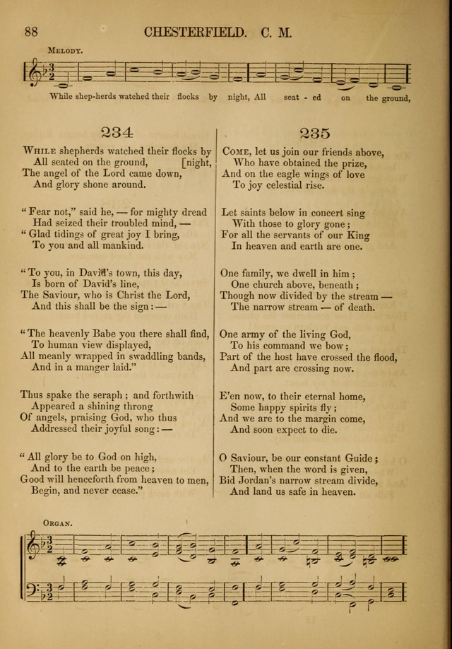 Church Choral-Book: containing tunes and hymns for congregational singing, and adapted to choirs and social worship page 88