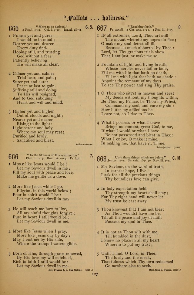 The Clifton Chapel Collection of "Psalms, Hymns, and Spiritual Songs": for public, social and family worship and private devotions at the Sanitarium, Clifton Springs, N. Y. page 127