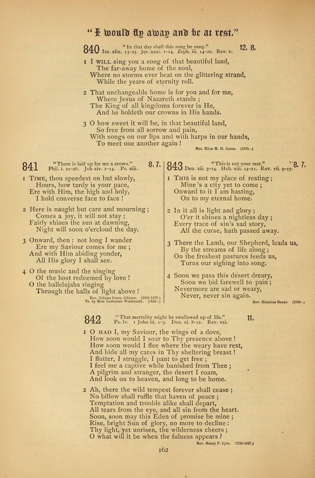 The Clifton Chapel Collection of "Psalms, Hymns, and Spiritual Songs": for public, social and family worship and private devotions at the Sanitarium, Clifton Springs, N. Y. page 162