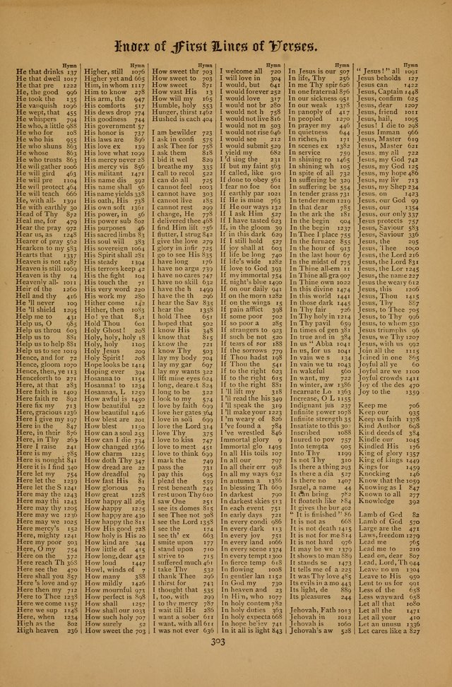 The Clifton Chapel Collection of "Psalms, Hymns, and Spiritual Songs": for public, social and family worship and private devotions at the Sanitarium, Clifton Springs, N. Y. page 303