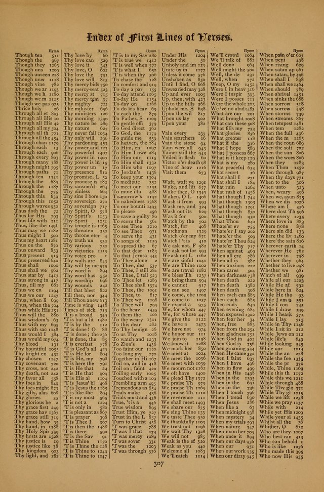 The Clifton Chapel Collection of "Psalms, Hymns, and Spiritual Songs": for public, social and family worship and private devotions at the Sanitarium, Clifton Springs, N. Y. page 307