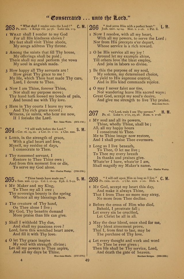 The Clifton Chapel Collection of "Psalms, Hymns, and Spiritual Songs": for public, social and family worship and private devotions at the Sanitarium, Clifton Springs, N. Y. page 49