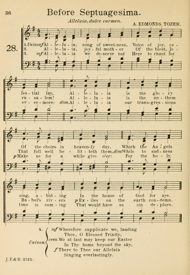 Catholic Church Hymnal with Music 28. Alleluia song of sweetness