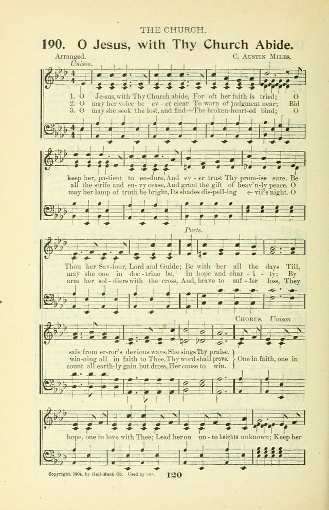 The Christian Church Hymnal page 191