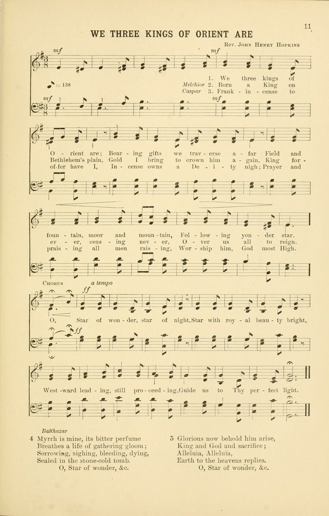 Christmas Carols and Hymns: for school and choir page 11