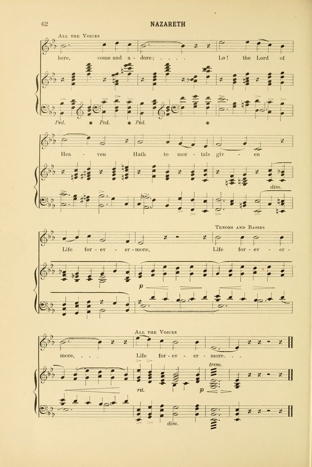 Christmas Carols and Hymns: for school and choir page 62