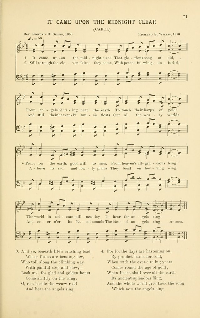 Christmas Carols and Hymns: for school and choir page 71