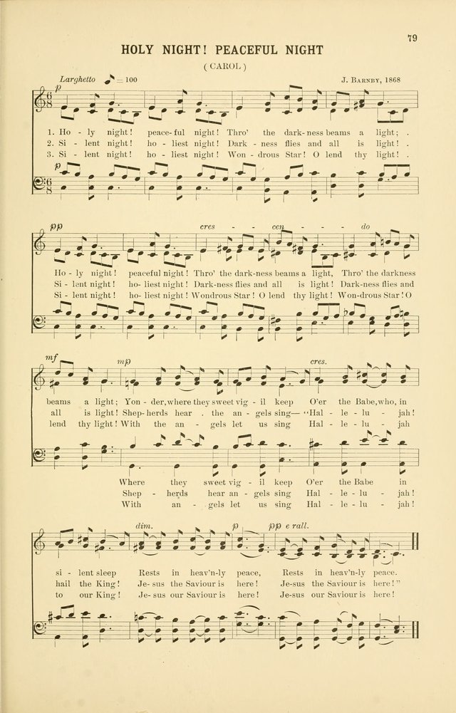 Christmas Carols and Hymns: for school and choir page 79