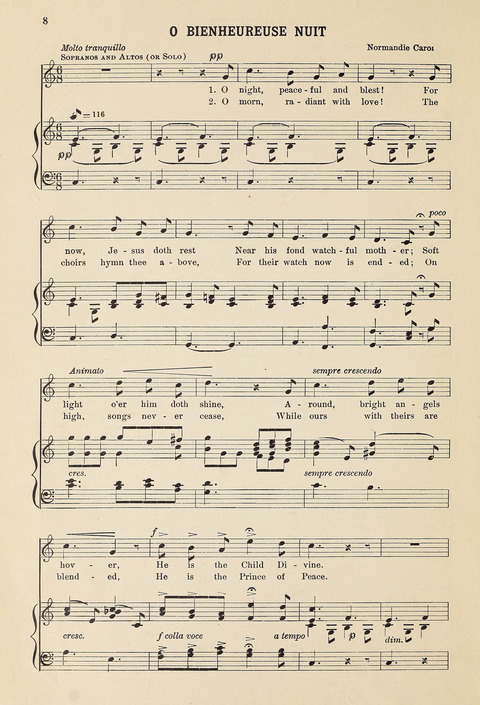 Christmas Carols and Hymns: for school and choir page 8
