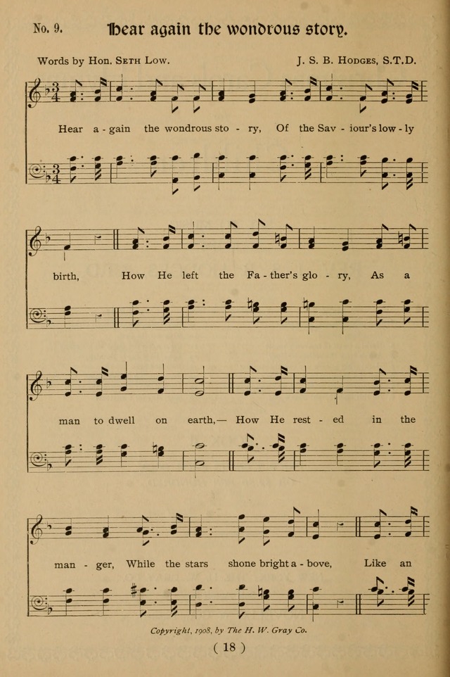 Christmas Carols and Hymns for Children: set to music by the Rev. J. S. B. Hodges, S.T.D. page 23
