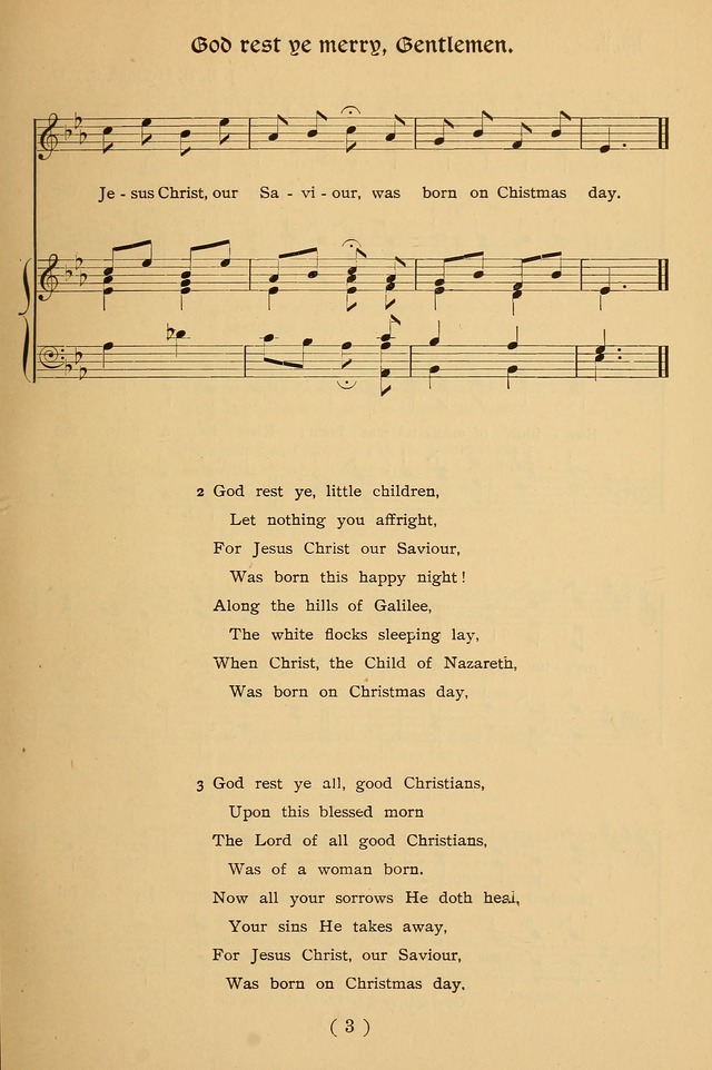 Christmas Carols and Hymns for Children: set to music by the Rev. J. S. B. Hodges, S.T.D. page 4