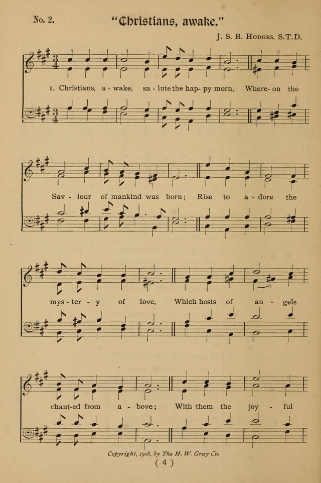 Christmas Carols and Hymns for Children: set to music by the Rev. J. S. B. Hodges, S.T.D. page 5