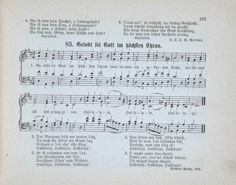 Concordia Chöre: eine Sammlung von Liedern in vierstimmigem Satz für unsere Schulen und Sonntagsschulen page 101
