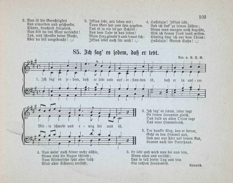 Concordia Chöre: eine Sammlung von Liedern in vierstimmigem Satz für unsere Schulen und Sonntagsschulen page 103