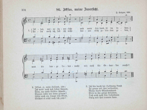 Concordia Chöre: eine Sammlung von Liedern in vierstimmigem Satz für unsere Schulen und Sonntagsschulen page 104
