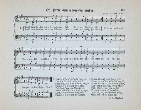 Concordia Chöre: eine Sammlung von Liedern in vierstimmigem Satz für unsere Schulen und Sonntagsschulen page 107