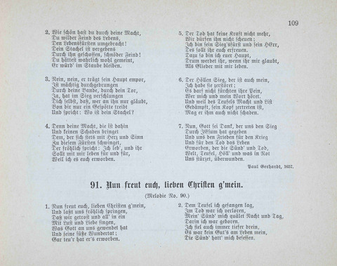 Concordia Chöre: eine Sammlung von Liedern in vierstimmigem Satz für unsere Schulen und Sonntagsschulen page 109