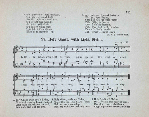 Concordia Chöre: eine Sammlung von Liedern in vierstimmigem Satz für unsere Schulen und Sonntagsschulen page 115