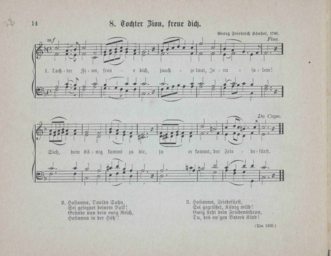 Concordia Chöre: eine Sammlung von Liedern in vierstimmigem Satz für unsere Schulen und Sonntagsschulen page 14