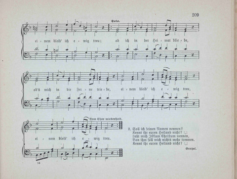 Concordia Chöre: eine Sammlung von Liedern in vierstimmigem Satz für unsere Schulen und Sonntagsschulen page 209