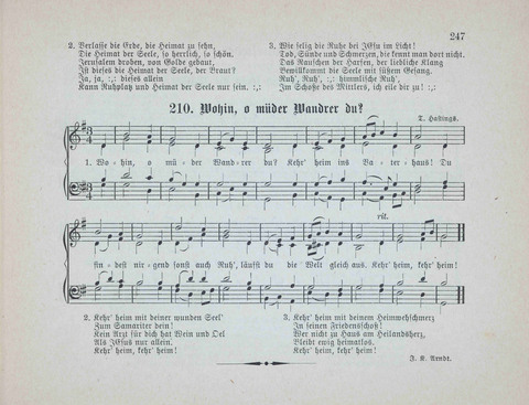 Concordia Chöre: eine Sammlung von Liedern in vierstimmigem Satz für unsere Schulen und Sonntagsschulen page 247